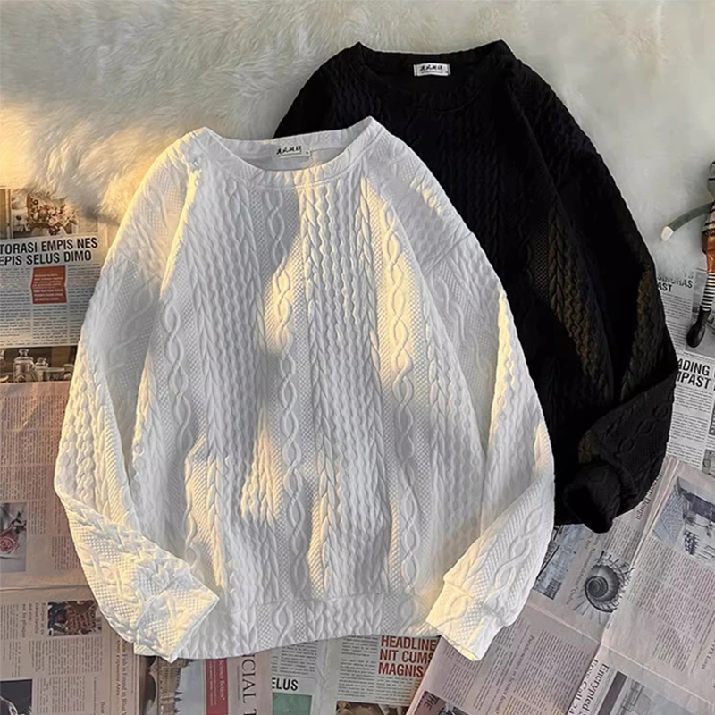 XIAOZHAINV  Atasan Knit Switer Oversize Wanita Lengan Panjang Korean Style | Baju Knit Wanita Stripe Knit Sweater Rajut