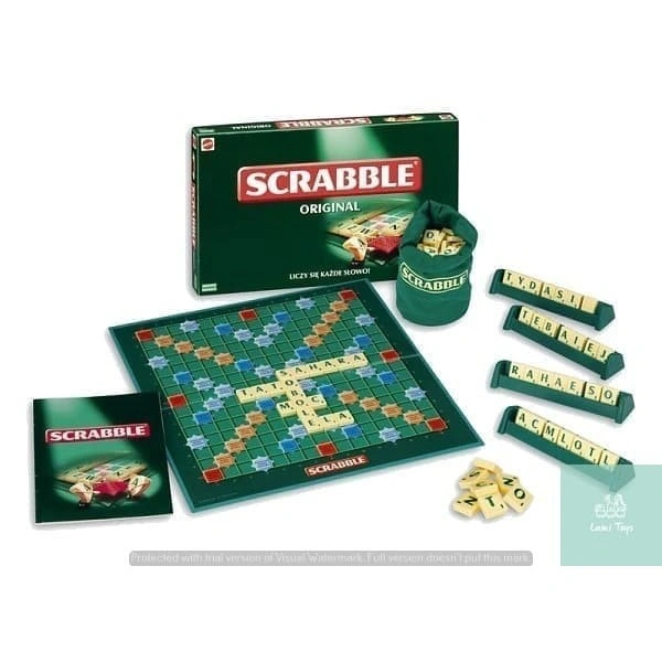 Mainan Anak Board Game Susun Kata English Ukuran Besar