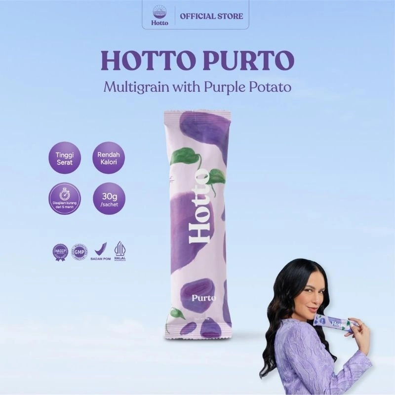 Hotto Purto Sachetan Superfood Multigrain, minuman kesehatan
