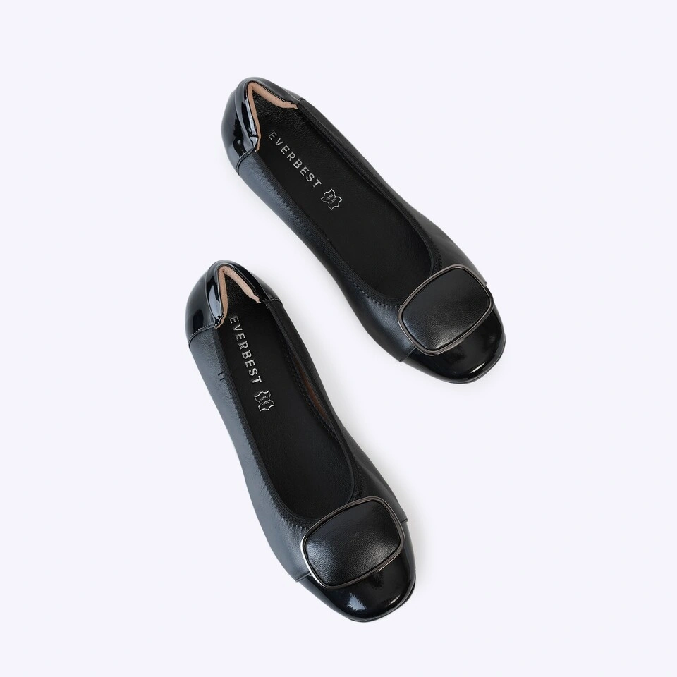 Everbest Astecha Sepatu Ballerina Flats Wanita Black Taupe L.Blue