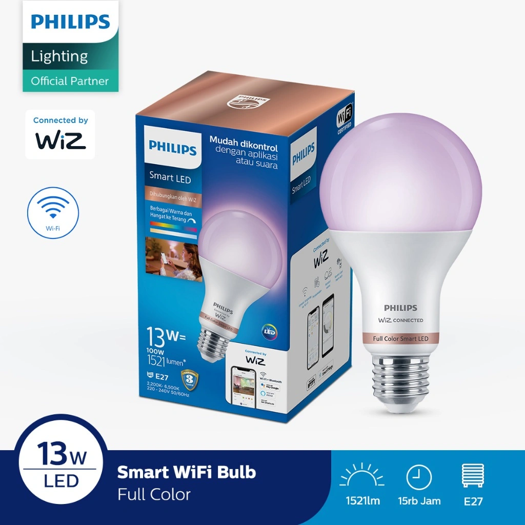 Philips Lampu Smart Wi Fi LED 13W With Bluetooth - Tunable Color