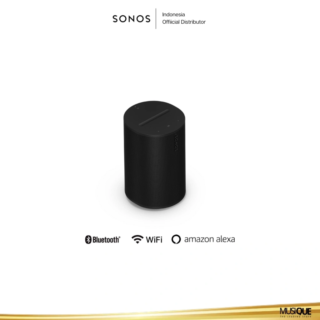 Sonos Era 100 Wireless Smart Speaker with Bluetooth and Voice Control - Black
