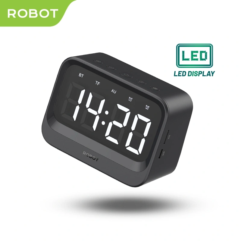 ROBOT Official | Speaker Alarm RB620 LED Digital Clock Dual Smart Alarm BT 5.3 Portable - Garansi 1 Tahun