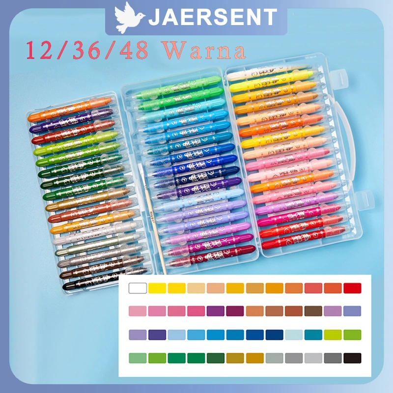CRAYON GRASP / CRAYON GRASP MATA SEDANG / SILKY CRAYON / WATER SOLUBLE CRAYON / KRAYON WARNA