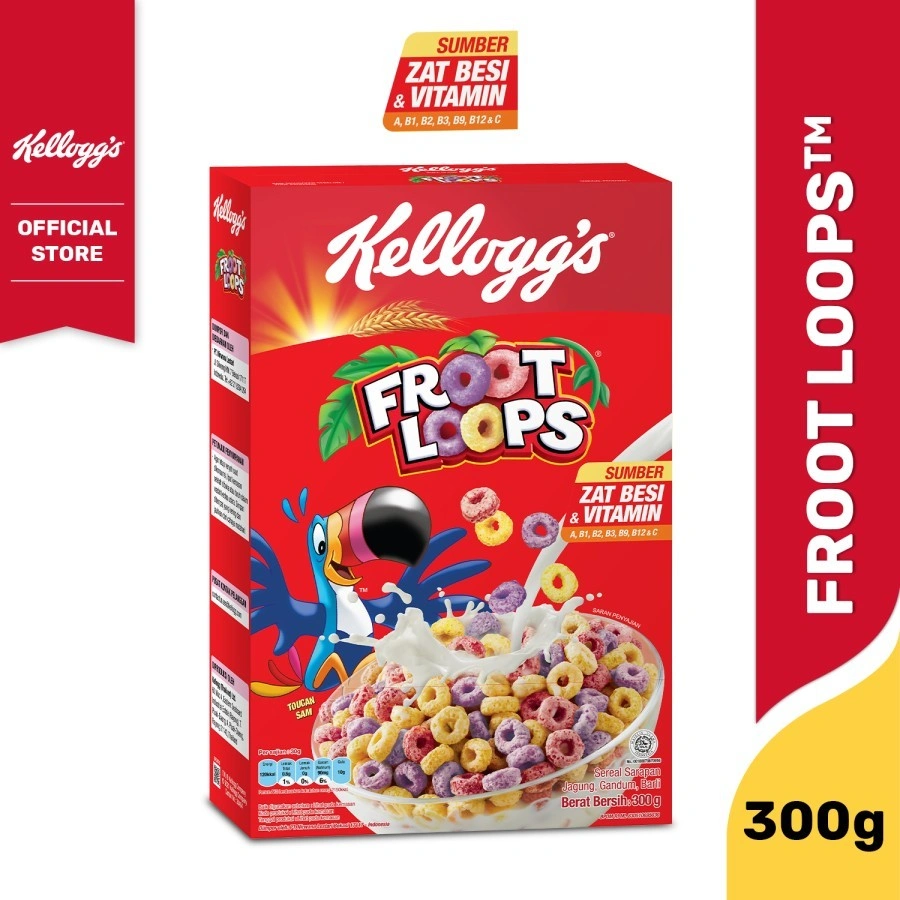 Kelloggs Breakfast Cereal Froot Loops 300g