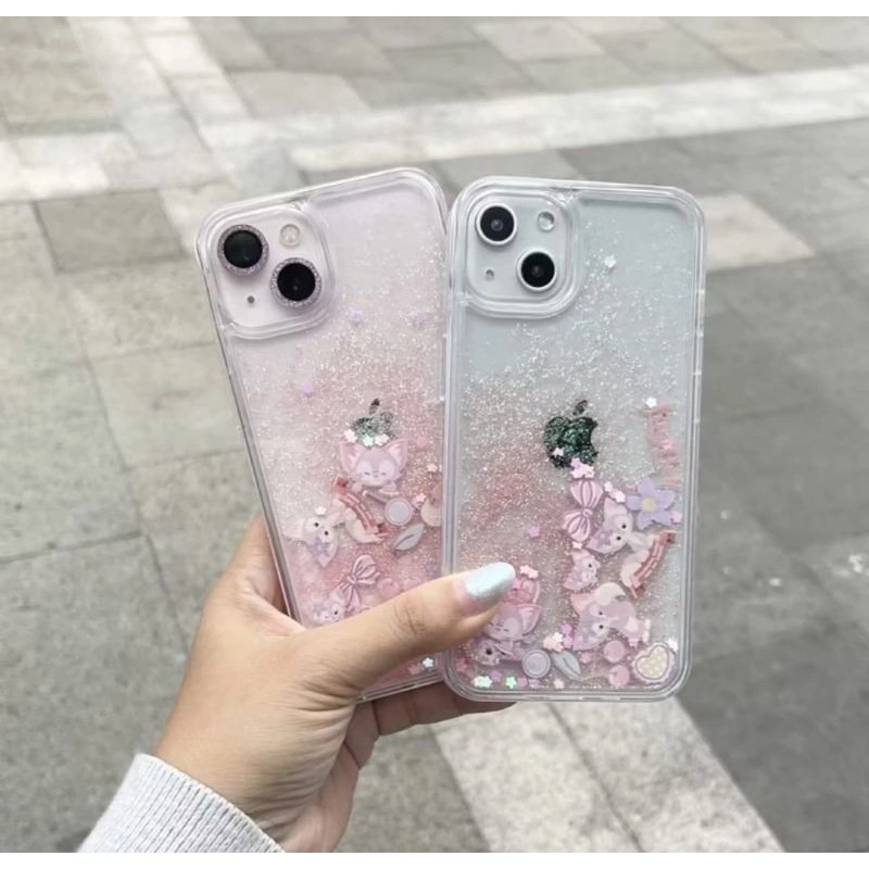 Linabell gliter water case iphone kawaii pinkyy