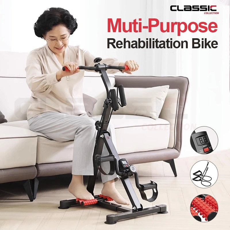 Sepeda Terapi /Sepeda Statis Dual Exerciser /Sepeda Statis-Alat Terapi /Stroke Kaki Dan Tangan Olahraga Gym Fitness