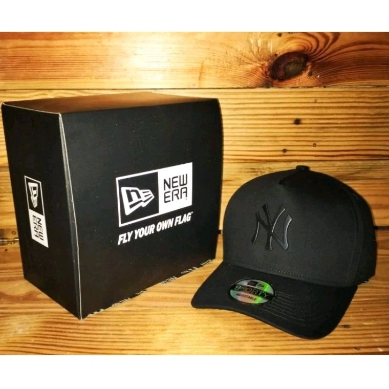 Topi Baseball Logo Besi NY Black Pria Wanita Premium Grade Miror COD