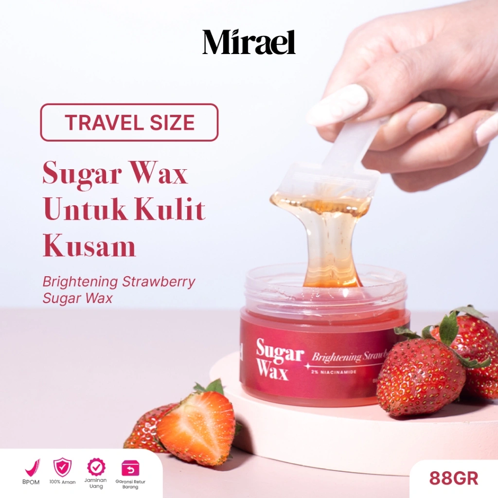 Mirael (Travel Size) Brightening Strawberry Sugar Waxing Kit