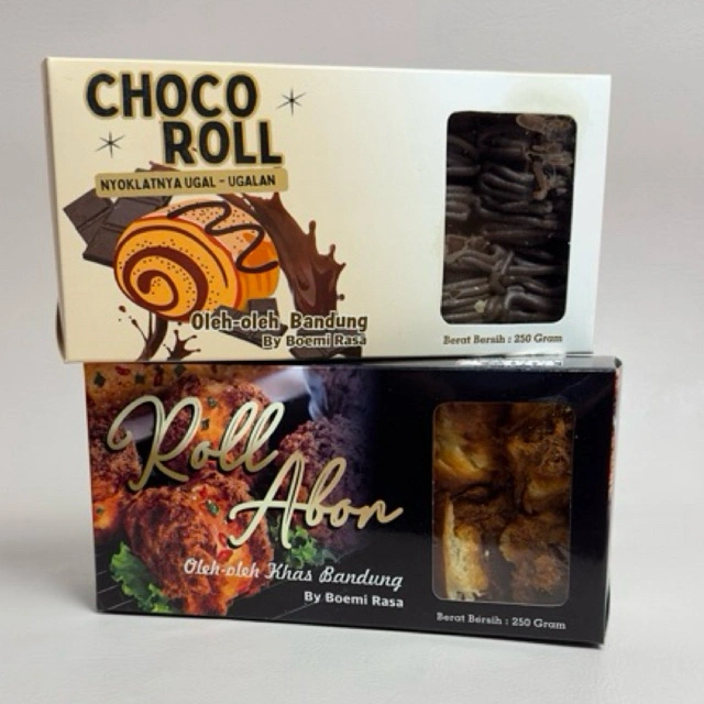 Paket Roti Gulung Abon Original Boemi Rasa isi 10 pcs + Choco Roll isi 10 pcs
