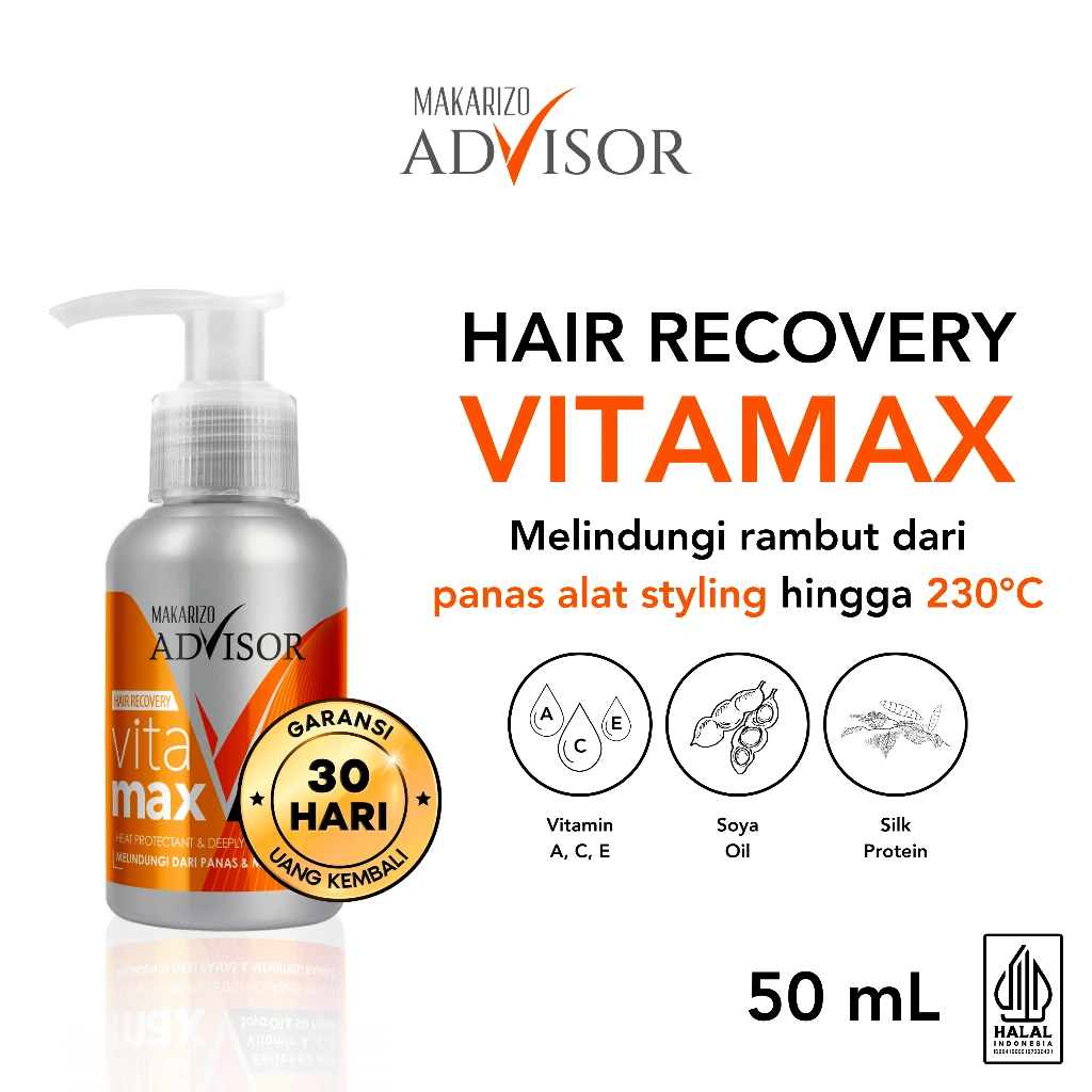 Makarizo Advisor Hair Recovery Vitamax 50mL - Vitamin Rambut / Hair Vitamin / Serum Rambut