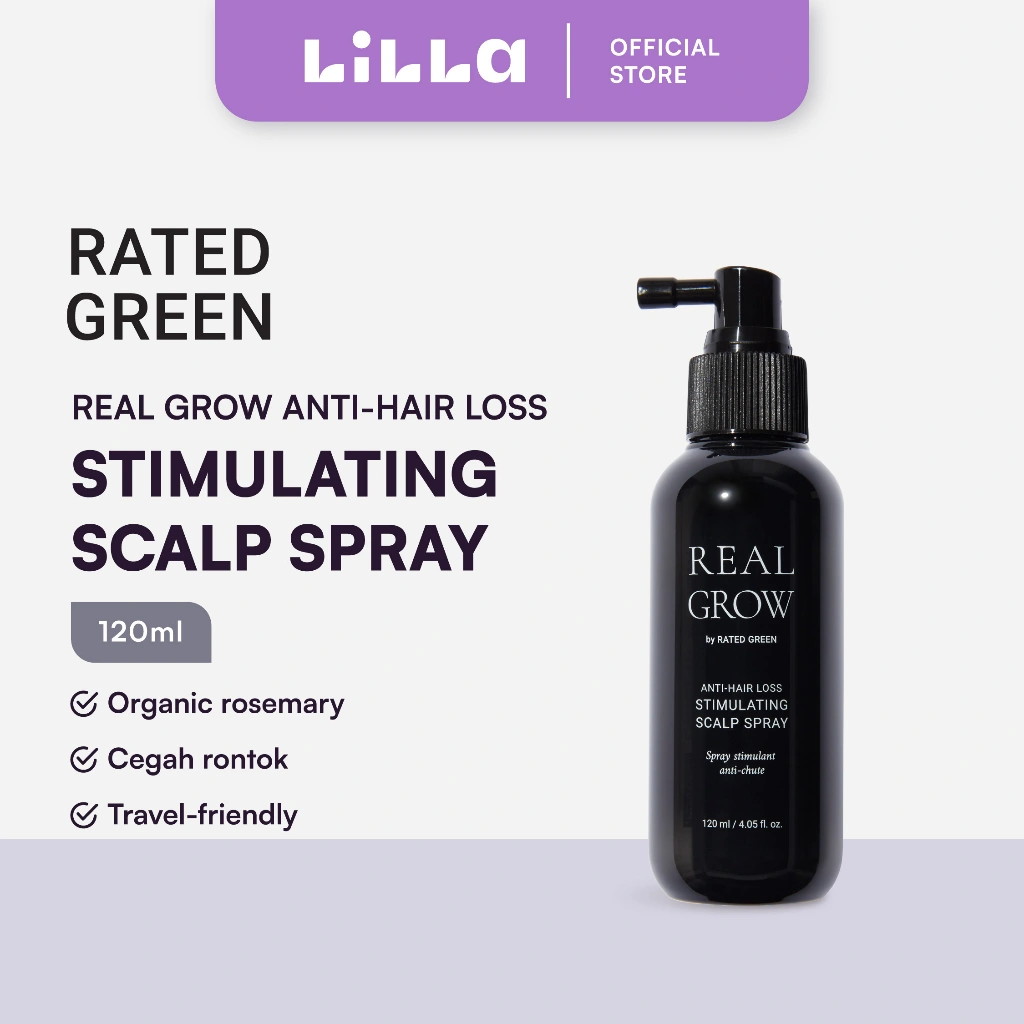 RATED GREEN Real Grow Anti-Hair Loss Stimulating Scalp Spray Size 120 ml