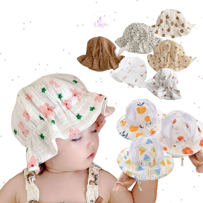 [ LG40-Lugio ] Topi Bayi Lucu Import Kualitas Premium