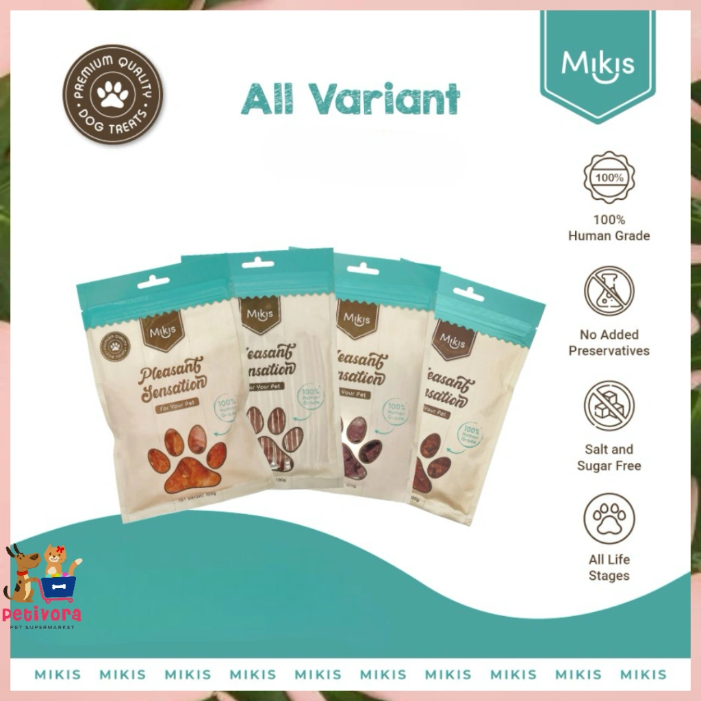Mikis Snack Jajanan Cemilan Anjing Sehat Dog Treats 100gr