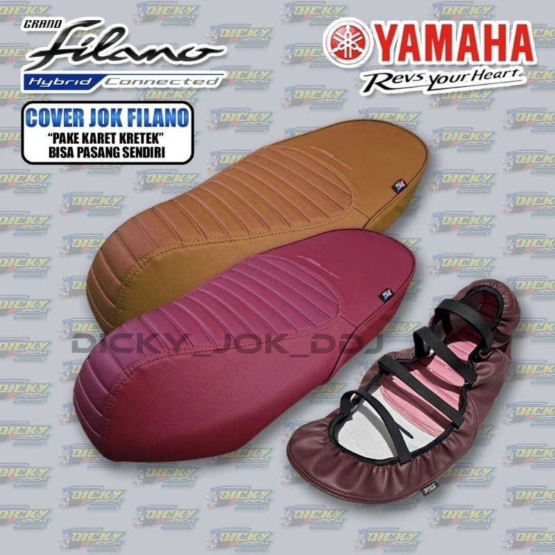 Cover Jok Motor GRAND FILANO (PAKAI KARET) Pemasangan Mudah #Filano,Filano Lux,Filano Grande,Grand Filano