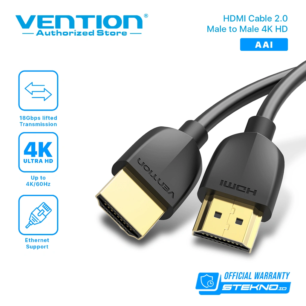 kabel HDMI Vention AAI Portable Slim Design V2.0 HDR Gold Plated