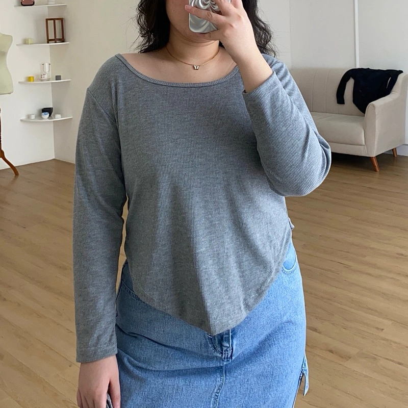 Clara Top - Kaos Knit Lengan Panjang - Knit Top Lengan Panjang - Atasan Kaos Wanita Lengan Panjang - Atasan Knit Lengan Panjang - Knit Top - Knit Top Korea