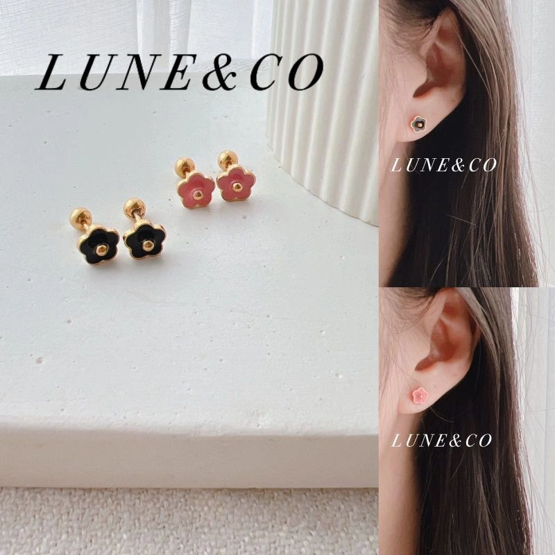 Anting Tusuk Motif Bunga Minimalis Titanium Fashion Korea Anti Karat Tidak Elergi _COD AS84