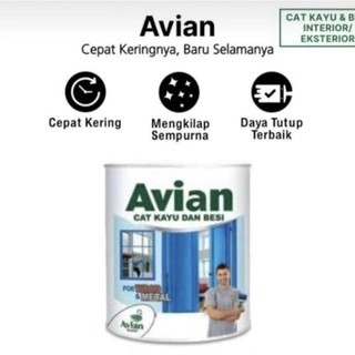 Avian Cat Minyak Untuk Kayu dan Besi 100cc Ukuran Kaleng Kecil 100 cc Merk Avian Paint 0.1L