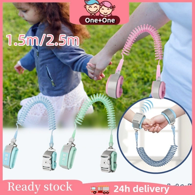 【COD】One+One Gelang Tali Pengaman Anak / Child Safety / Tali Pengaman Gandeng Anak Bayi / Gelang Anti-berkeliaran Anak 2.5m Kepala erputar 360°