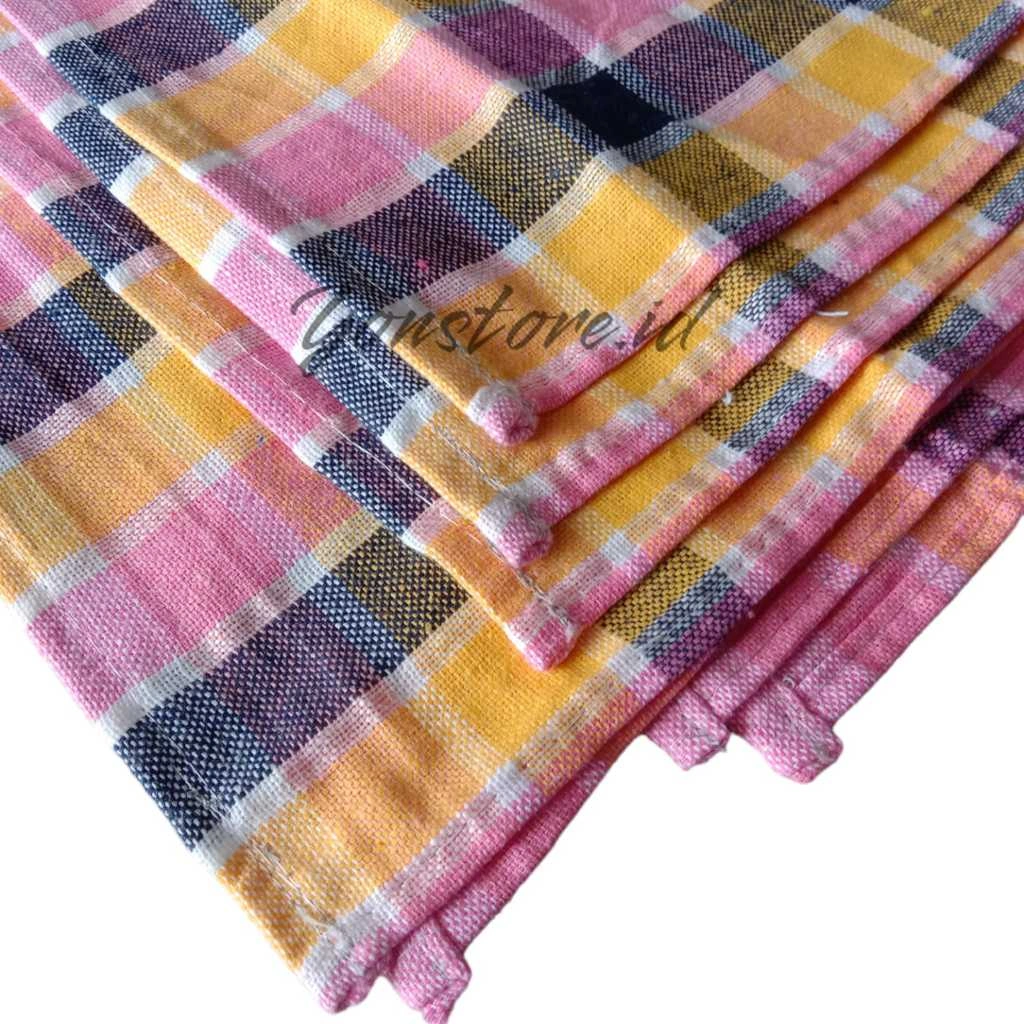 SERBET JUMBO TEBAL 60 x 60 CM ( 003 ) / serbet 1 Lusin 12 Lembar / serbet makan / serbet dapur / serbet piring / serbet sendok garpuh / Serbet multi pungsi / lap serbaguna / serbet serbaguna