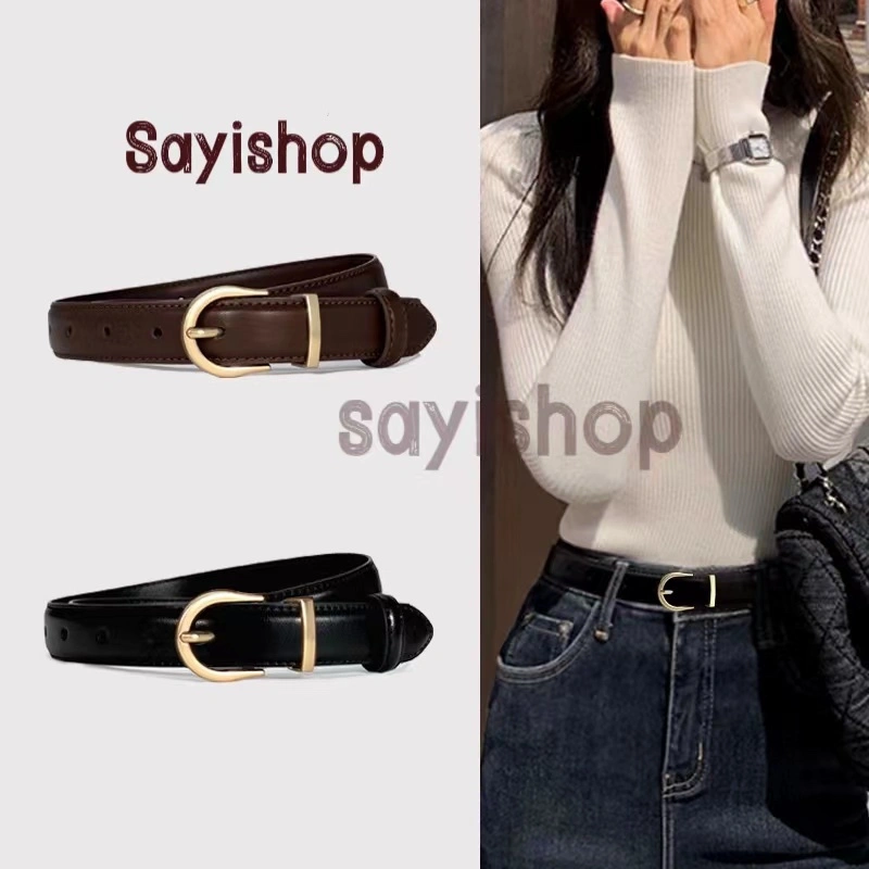 Sayishop Ikat Pinggang Wanita Casual Bahan Pu Korean Belt Import sebuk V-74