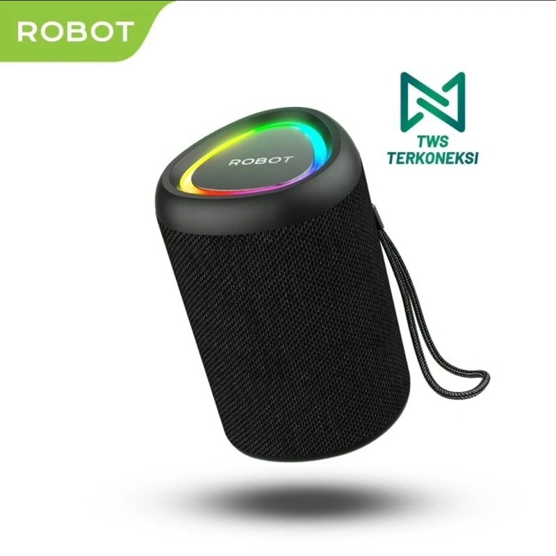 ROBOT RB-120 Speaker Bluetooth Super Bass Plus RGB Light High Quality Sound Speaker Portable Wireless IPX4 Waterproof