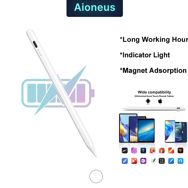 Stylus Pen Universal For Android iOS Tablet  Samsung Huawei IOS /Xiaomi Smart Pencil Stylus Magnetic Pen