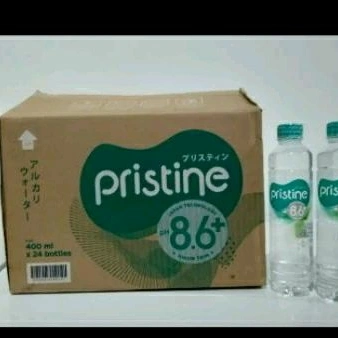 Pristine 400 ml Perkardus isi 24 Botol Air Minum Ph 8.6+