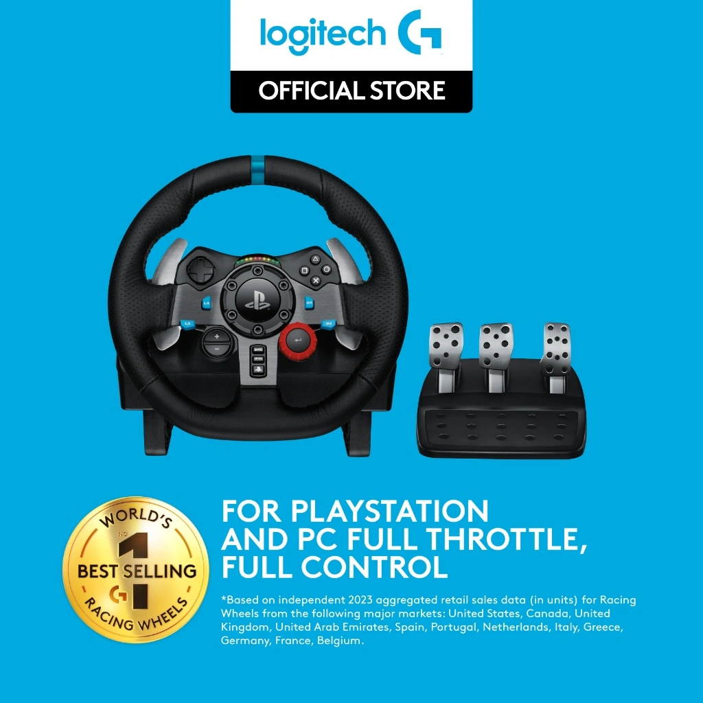 Logitech G29 Driving Force Racing Wheel and Pedal for PC, PS4 and PS5