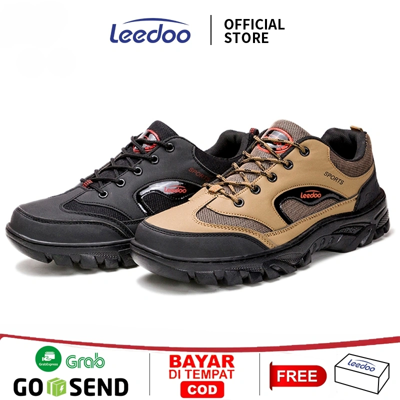 Leedoo Sepatu Hiking Olahraga Gunung Anti Air Sneakers Pria Outdoor Sport Shoes MH204-A