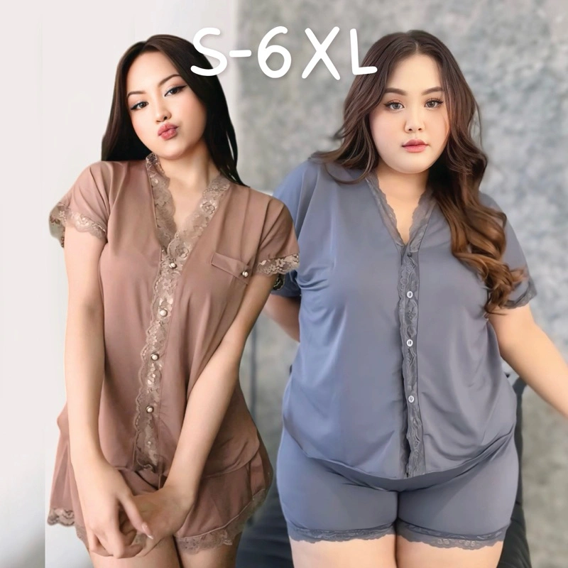 AMORA S-6XL baju tidur spandeks - WAINODSHOP