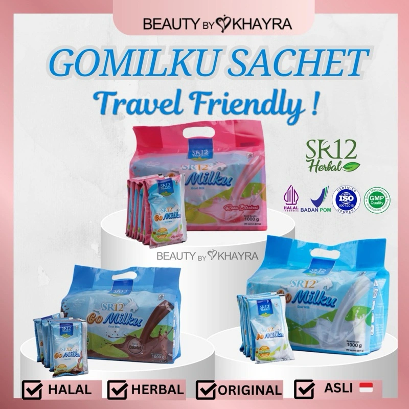 GOMILKU SR12 1,000 GRAM ISI 40 SASET | Susu Kambing Etawa | Susu Kesehatan
