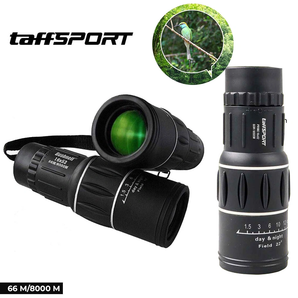 TaffSPORT Prime Teropong Monokular Focus and Zoom Lens Adjustable Telescope 66M/8000M - 16x52