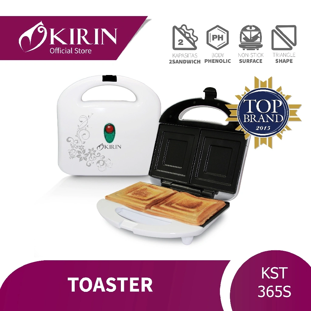 KIRIN Sandwitch Toaster KST 365 - Pemangang Roti KST365