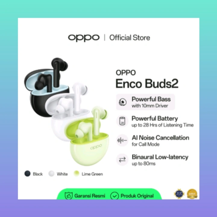 OPPO ENCO BUDS 2 GARANSI RESMI NEW
