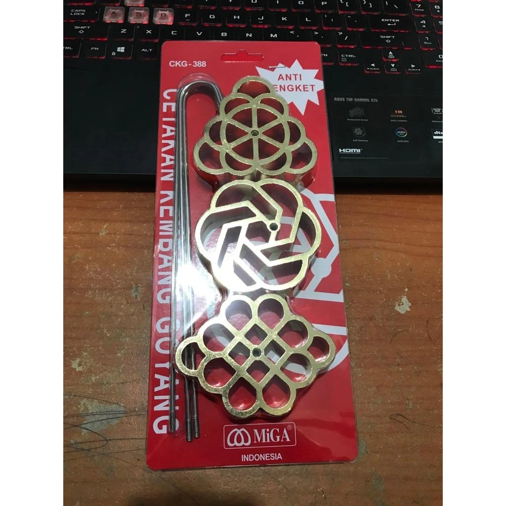 SSA Cetakan kue Kembang goyang Miga motif bunga isi 3 buah anti lengket