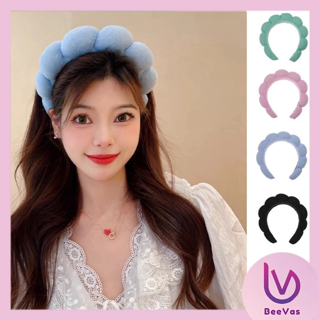 CUCI GUDANG BD1469 Bando Bandana Cloud Tebal Jumbo Motif Awan Polos Empuk Fashion Korea Wanita