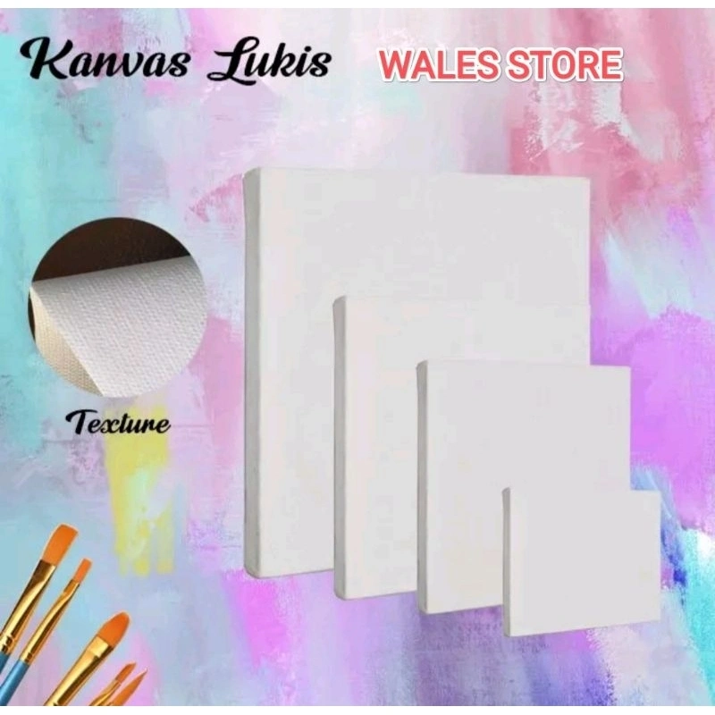 KANVAS LUKIS 20x30 / CANVAS LUKIS HALUS / STRETCHED / KANVAS PUTIH