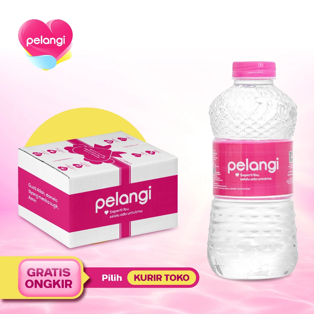 PELANGI - Air Mineral 330ml (24 botol)