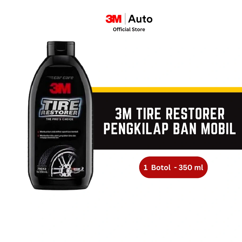 3M 79042 Tire Restorer Semir Ban size 350 ml - Mengkilapkan Ban