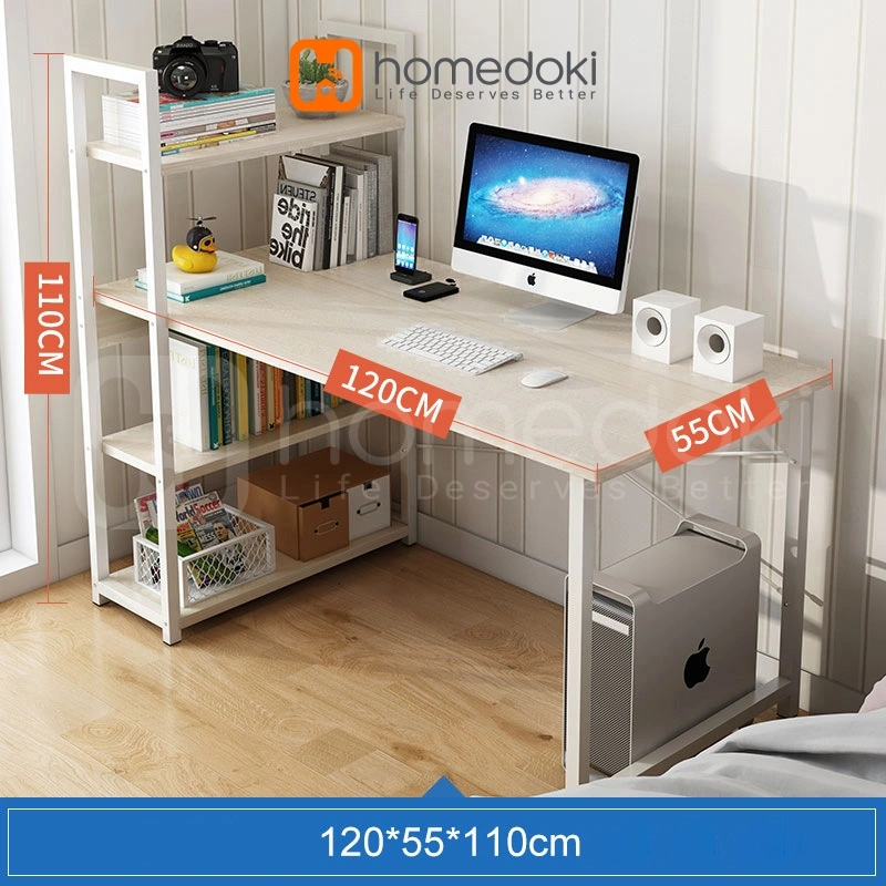 Homedoki Meja Belajar Minimalis/Meja Gaming Minimalis/Meja Komputer Minimalis/Meja Belajar Aesthetic/Meja Belajar Anak