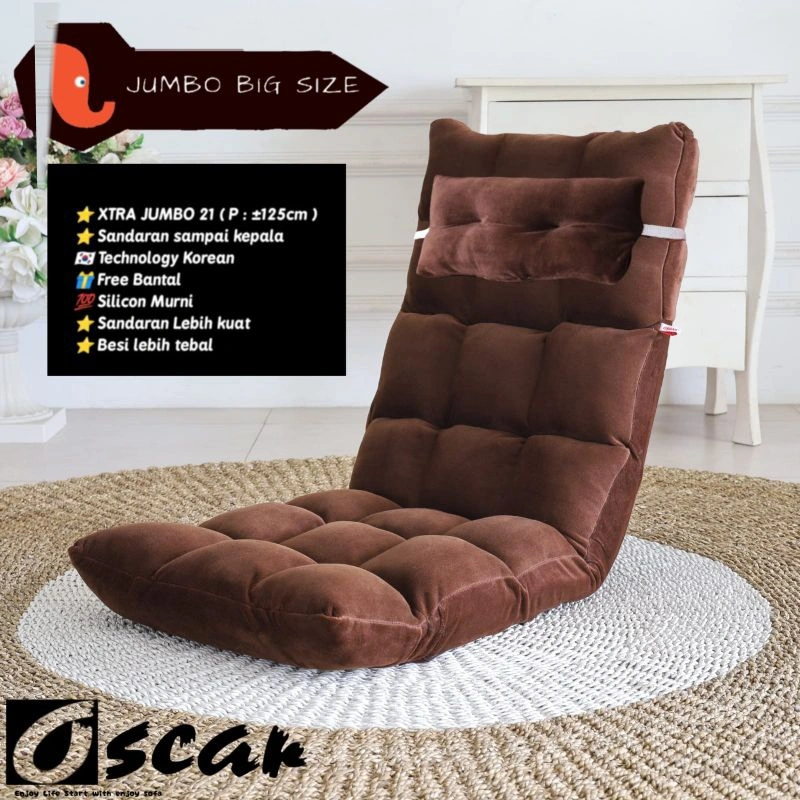 ( JUMBO SIZE ) kursi lesehan, sofa gaming, kursi lipat,kursi lantai " OSCAR"