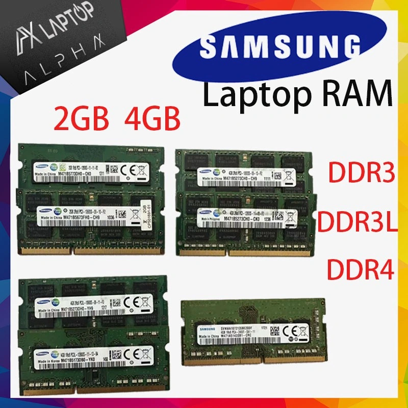 RAM LAPTOP SAMSUNG DDR3 DDR3L DDR4 4GB  8GB 12800/1600MHz ORIGINAL RAM SODIMM 1.5v 1.35v 1.2v 8GB