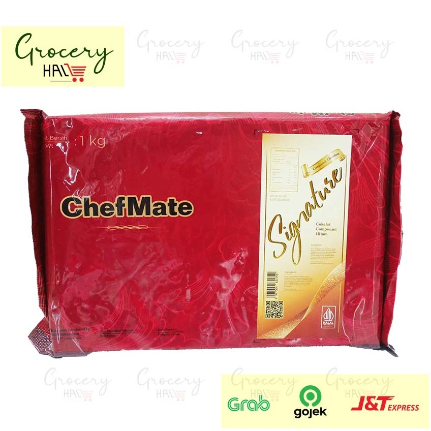 CHEFMATE SIGNATURE DARK CHOCOLATE COMPOUND 1 KG ( COKELAT BATANGAN )
