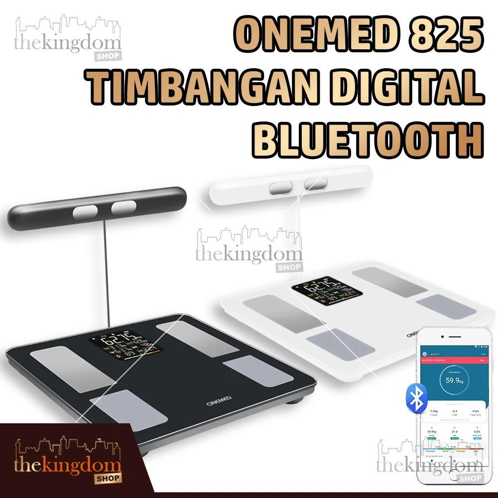 Onemed 825 Timbangan Digital Bluetooth Alat Ukur Berat Lemak Badan Weighing Scale Body Fat Scan Smart Body Composition Analyzer Sc