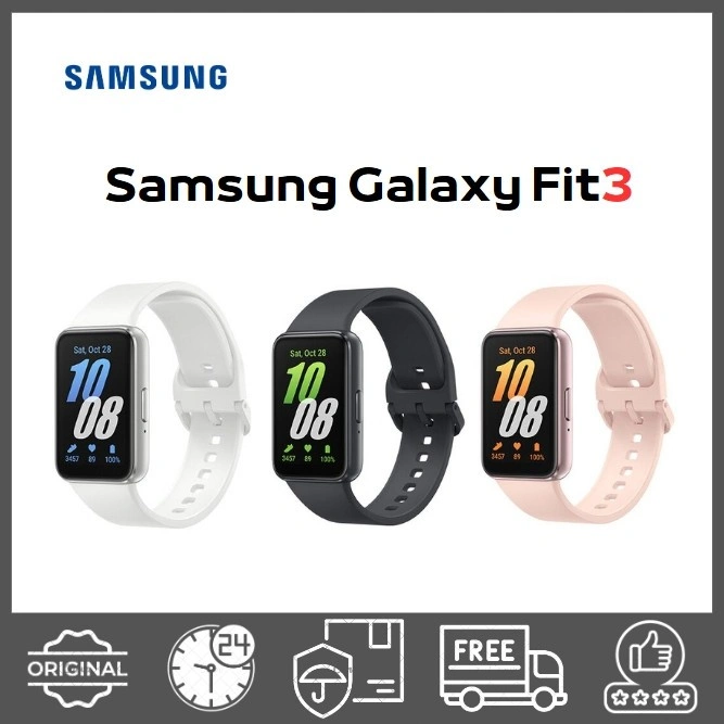 SAMSUNG Galaxy FIT 3 Smartwatch 1.6" AMOLED Display | 14 Days Battery Life | 100+ Watchfaces | 100+