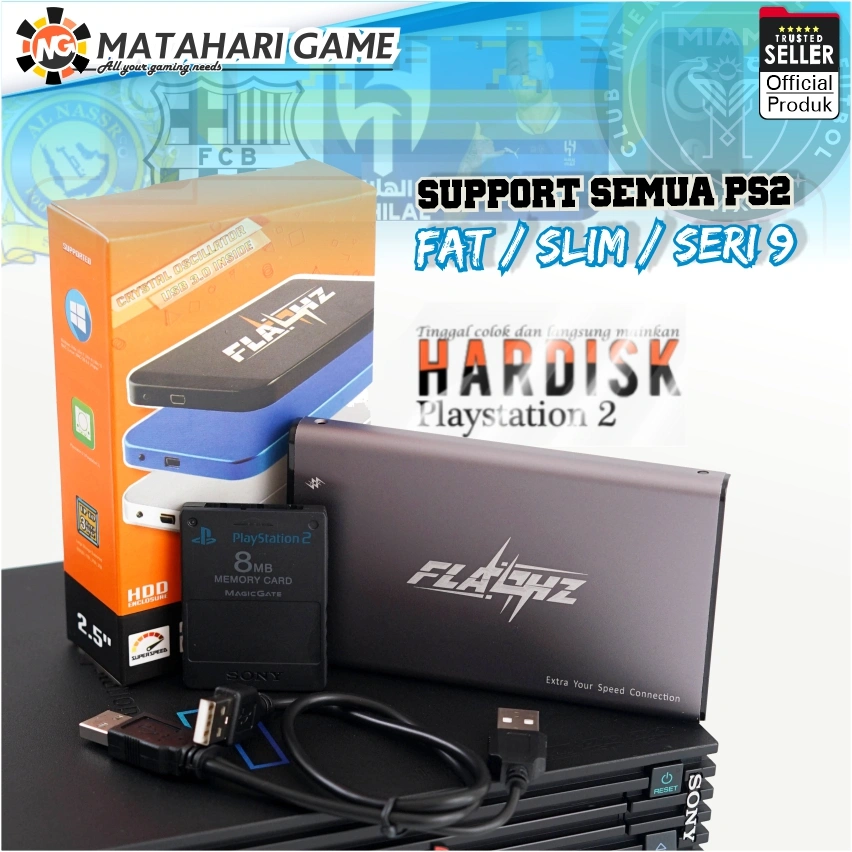 [ FLASHZ ] Hardisk Eksternal HDD PS2 500GB|320GB|250GB|Support PS2 Cepat & Stabil