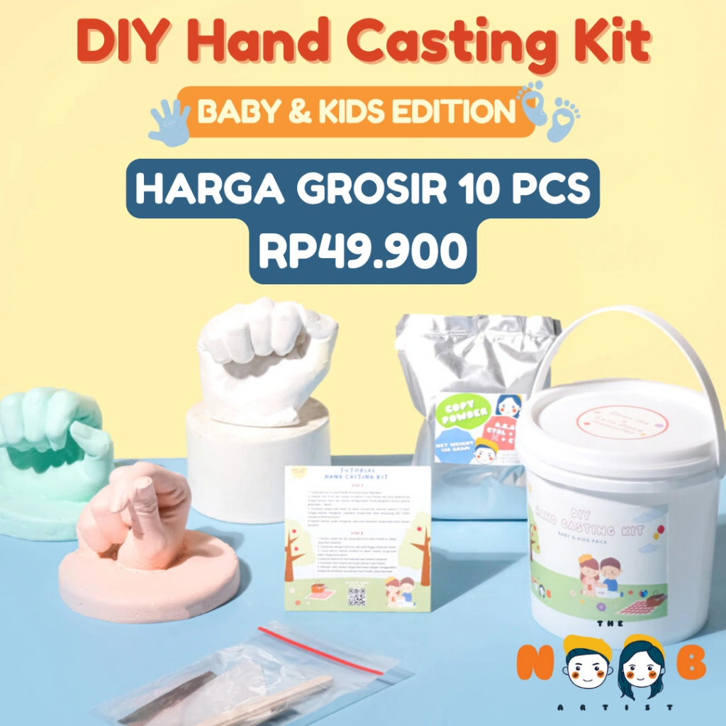 DIY Hand Casting Kit For Baby & Kids By The Noob Artist | Hand Casting Kit Cetak Tangan Kaki Bayi Anak Anak