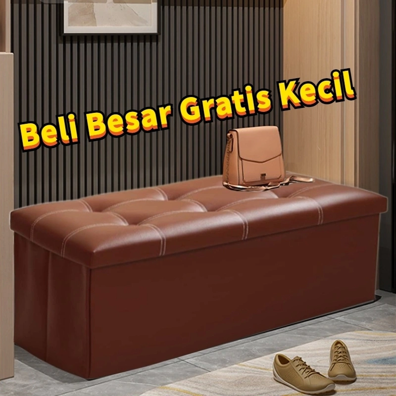 sofa Storage box kursi box penyimpanan dapat dilipat kursi organizer box Sofa Kotak Penyimpanan Serbaguna
